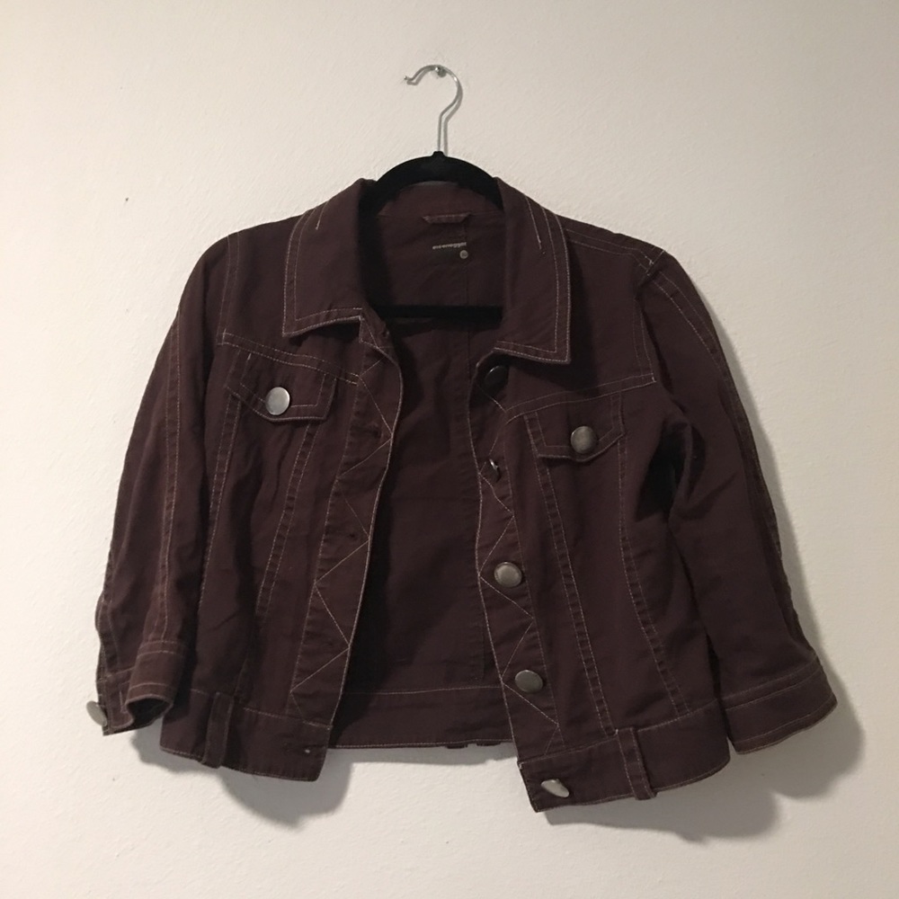 Crop jean jacket
